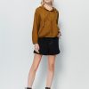 Casual hooded drawstring pocket top