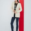 Hooded cardigan side zipper drawstring