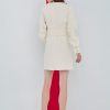 Plain round neck wide belt style dress